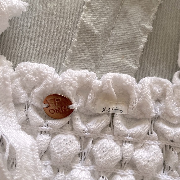 Free People FP One white lace bra XS bralette - Picture 2 of 4